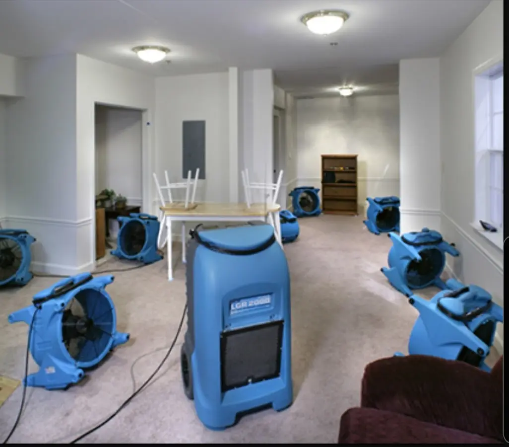 Air movers and dehumidifier setup for Water Extraction & Removal in Aransas Pass